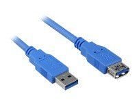 Sharkoon 3m, 2xUSB3.0-A, 3 m, USB A, USB A, USB 3.2 Gen 1 (3.1 Gen 1), Uros/naaras, Musta