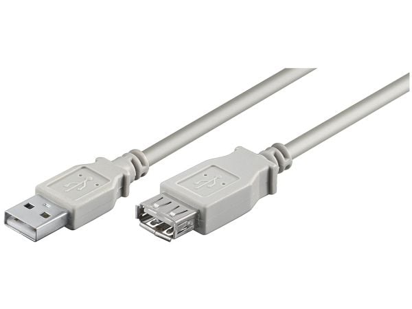 Goobay 68715, 1,8 m, USB A, USB A, USB 2.0, 0,48 Gbit/sek, Grå