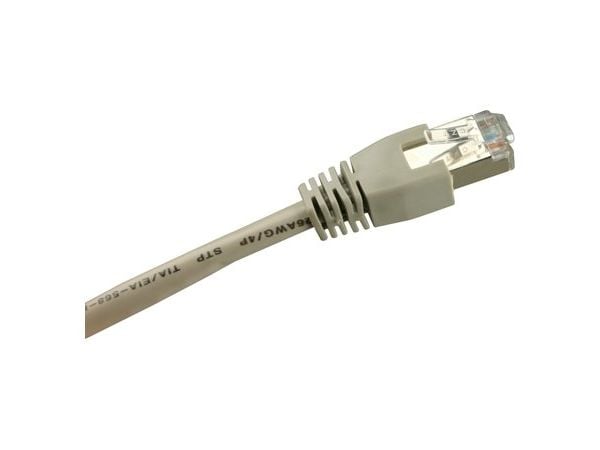 Sharkoon - Koblingskabel - RJ-45 (hann) til RJ-45 (hann) - 5 m - SFTP - CAT 6 - grå