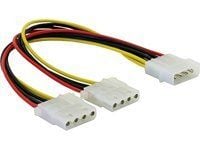 Delock - Strømsplitter - 4-pin intern strøm (hann) til 4-pin intern strøm (hunn) - 11 cm