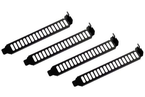 SilverStone Aero Slots - Slukningspanel for systemfordeling - sort - 12 cm