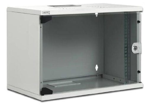 DIGITUS Professional Compact Series DN-19 12-U-S-1 - Skap - veggmonterbar - lysegrå, RAL 7035 - 12U - 19"