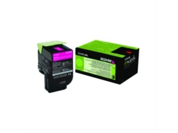 Lexmark 802HM - Lång livslängd - magenta - original - tonerkassett LCCP, LRP - för Lexmark CX410de, CX410dte, CX410e, CX510de, CX510dhe, CX510dthe