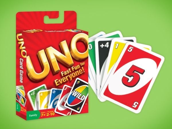 Mattel Games UNO, Kortspel, Kasta kort, 7 År, Familjespel