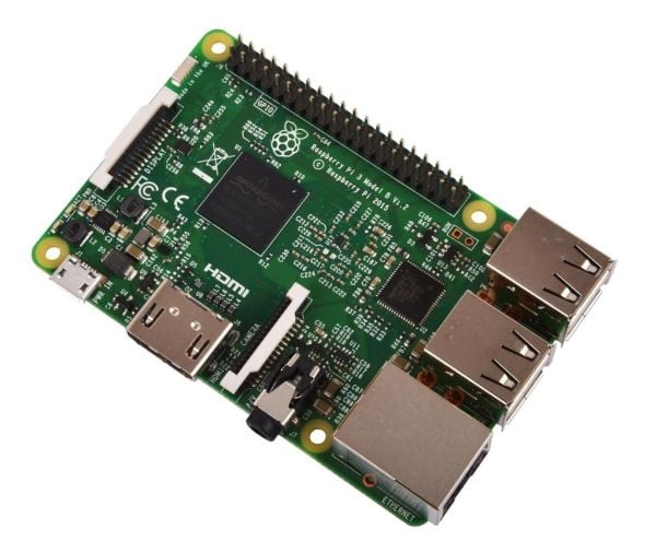 Raspberry Pi 3 Model B - Dator med ett kort - Broadcom BCM2837 / 1.2 GHz - RAM 1 GB - 802.11b/g/n, Bluetooth 4.1