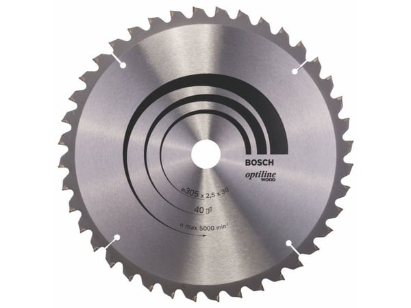 Bosch RUNDSAVKLINGE Ø305X30MM 40T -5GR TRÆ