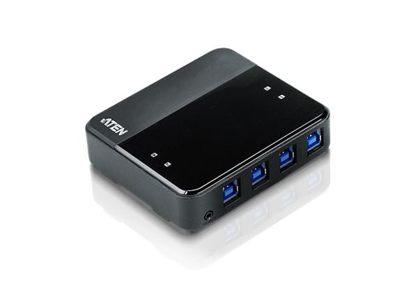 ATEN US434 - USB-växel - 4 x SuperSpeed USB 3.0 - skrivbordsmodell