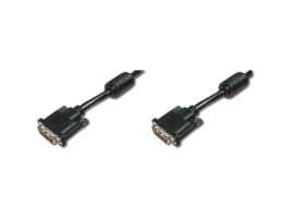 MicroConnect - DVI-kabel - dobbeltlenke - DVI-D (hann) til DVI-D (hann) - 2 m - tommelskruer - svart