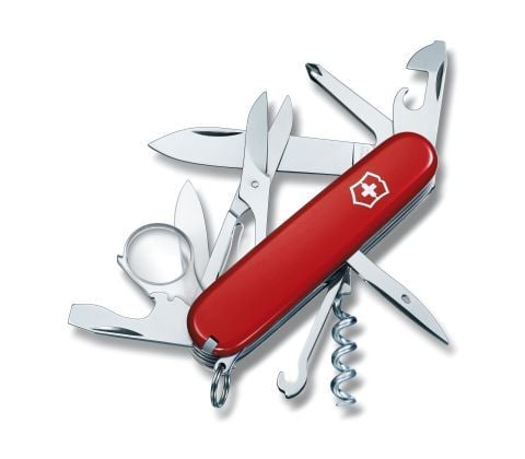 Victorinox Explorer, Klappkniv uten lås, Multiverktøyskniv, ABS syntetisk, 22 mm, 101 g