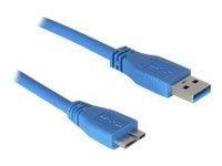 DeLOCK - USB-kaapeli - USB tyyppi A (han) - Micro-USB tyyppi B (han) - USB 3.0 - 2 m
