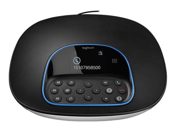 Logitech 960-001057, Ryhmävideoneuvottelujärjestelmä, Full HD, 30 fps, 90°, 10x, Musta, Harmaa