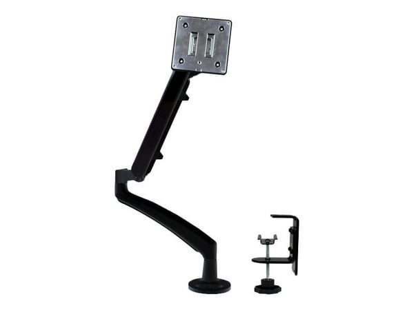 Startech Desk Clamp Monitor Mount - Adjustable - Supports Monitors 12" to 34" - Full Motion Slim VESA Mount Monitor Arm - Desk & Grommet Clamp -Bla...