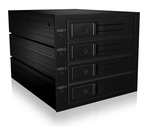 ICY BOX IB-564SSK - Hus for lagringsenhet - 3,5" - svart