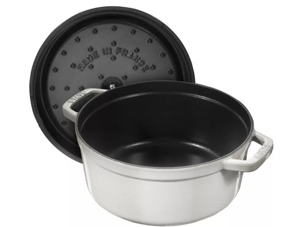 ZWILLING STAUB LA COCOTTE, Uunivuoka, Pyöreä, valurauta, 5 henkilö(t), Keraaminen, Kaasu, Halogeeni, Induktio, Sinetöity levy, Valkoinen