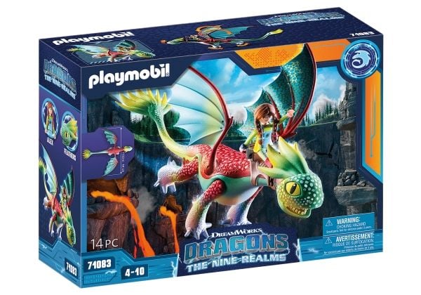 Playmobil Dragons 71083, Byggesett, 4 år, 14 stk
