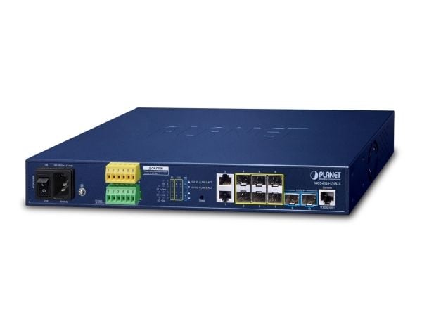 PLANET L3 2-Port 100/1000T + 2-Port, Hallittu, L3, Täysin kaksipuolinen, Telineasennus, 1U
