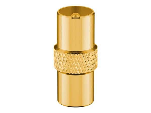 Wentronic 70411, 1 m, Koaksiaalinen, Koaksiaalinen, Valkoinen
