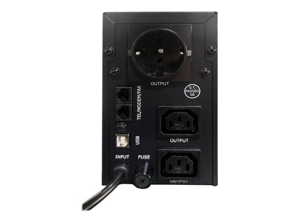 EnerGenie EG-UPS-032 - UPS - AC 220 V - 510 watt - 850 VA - 8 Ah - USB - utgangskontakter: 3 - svart