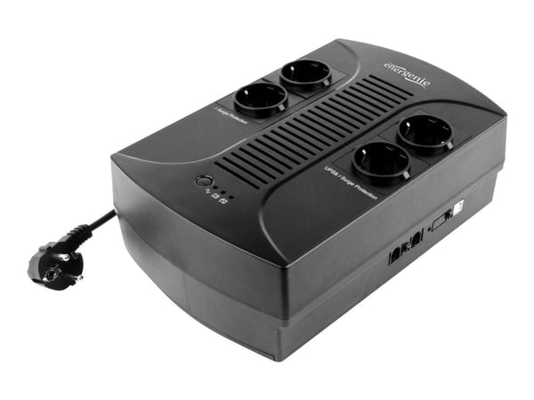 Gembird EnerGenie EG-UPS-001 - UPS - AC 220 V - 390 watt - 650 VA - 7 Ah - utgangskontakter: 4