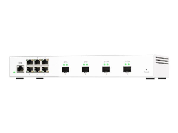 QNAP QSW-M2106-4S, Hallittu, L2, 2.5G Ethernet (100/1000/2500), Täysin kaksipuolinen