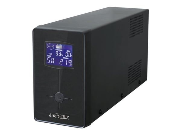 EnerGenie EG-UPS-033 - UPS - AC 220 V - 720 Watt - 1200 VA 7 At - USB - lähtöliittimet: 5 - musta