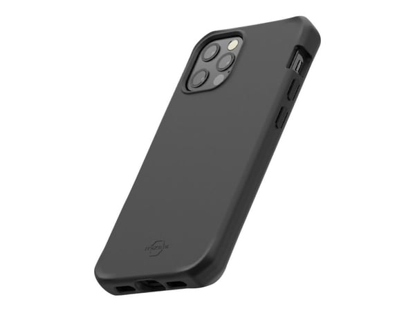 Mobilis SPECTRUM - Baksidedeksel for mobiltelefon - robust - resirkulert, antimikrobiell - Impacthane - solid svart - for Apple iPhone 13, 14