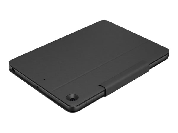Logitech Rugged Folio - Tangentbord och foliefodral - Apple Smart connector - QWERTY - nordiskt (danska/finska/norska/svenska) - grafit - för Apple...