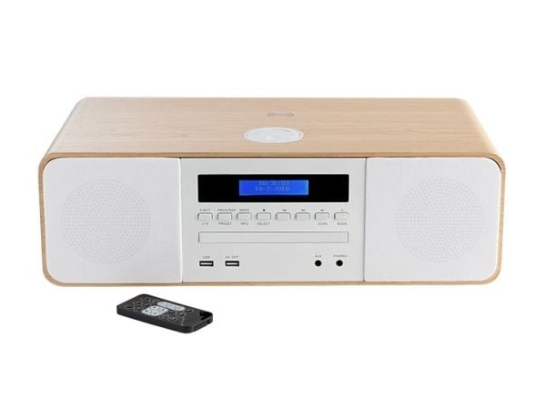 Thomson MIC201IDABBT, Hjemmelydanlegg (mikro), Hvit, Tre, 60 W, DAB+, FM, Automatisk skann, Digitalt