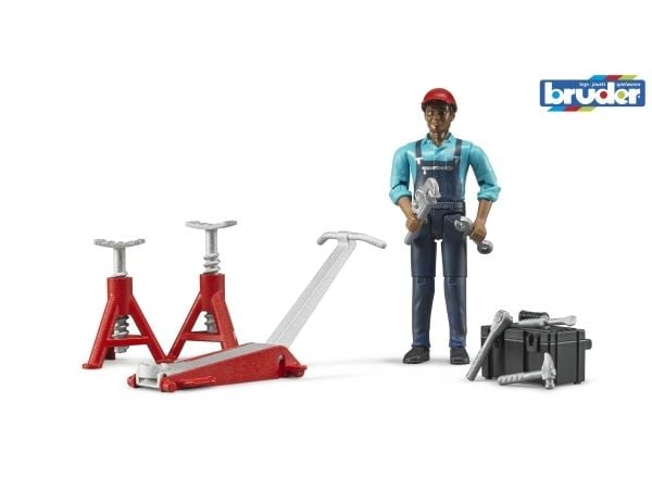 Bruder Figure set garage equipment toy