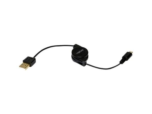 LogiLink CU0090, 0,75 m, USB A, Micro-USB B, USB 2.0, Hanstik/Hanstik, Lajittelu