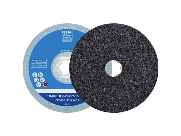 PFERD COMBICLICK non-woven discs VRH, 12,5 cm, 2 stykker