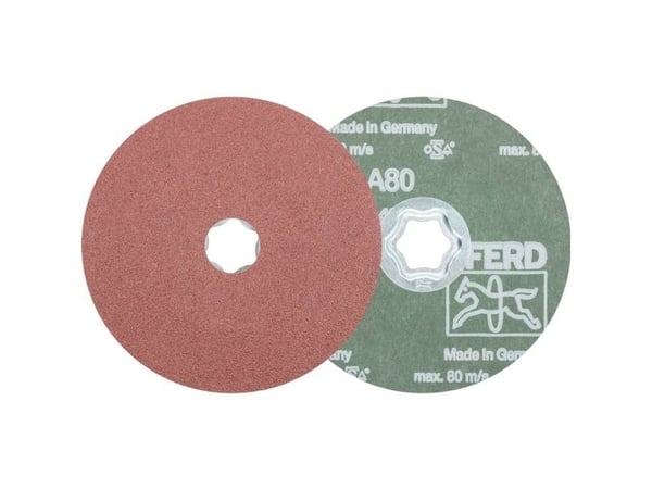 PFERD COMBICLICK fibre discs, 12,5 cm, 10 stykker