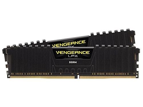 CORSAIR Vengeance LPX - DDR4 - sett - 32 GB: 2 x 16 GB - DIMM 288-pin - 2400 MHz / PC4-19200 - CL16 - 1.2 V - ikke-bufret - ikke-ECC - svart