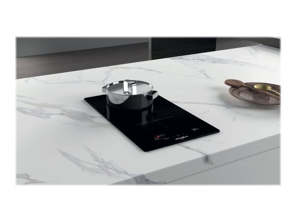 Whirlpool WS Q0530 NE - Induktiokeittotaso - 2 levyä - Niche - leveys: 27,5 cm - syvyys: 49 cm - kehyksetön - musta