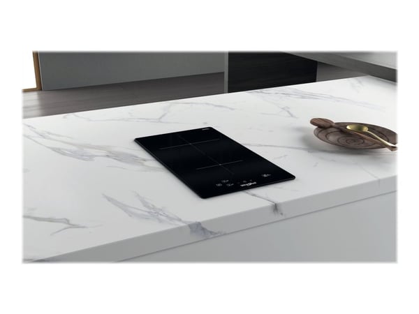 Whirlpool WS Q0530 NE - Induktiokeittotaso - 2 levyä - Niche - leveys: 27,5 cm - syvyys: 49 cm - kehyksetön - musta
