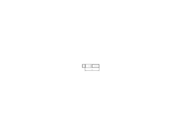 TOOLCRAFT tappskrue M8 30 mm DIN 938 stål galvanisert 50 stk