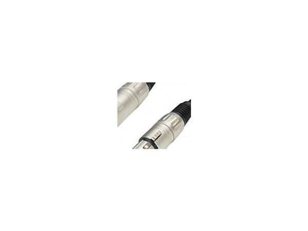 adam hall 3 Star, XLR (3-pin), Hankjønn, XLR (3-pin), Hunkjønn, 6 m, Sort, Sølv