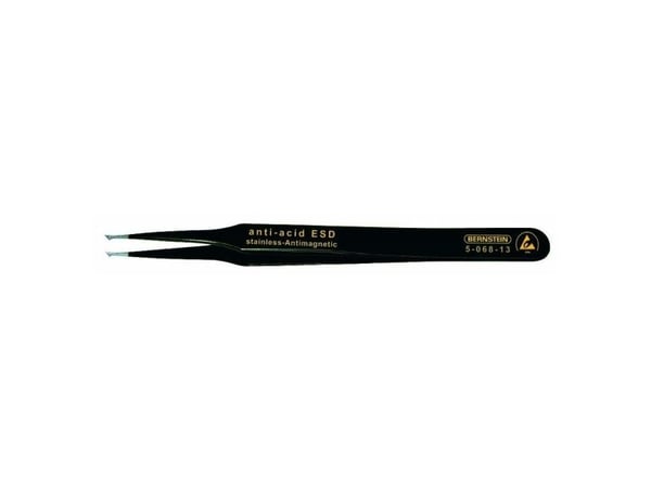 Bernstein 5-068-13, Rustfritt stål, Svart, Flat, Rett, 13 g, 120 mm