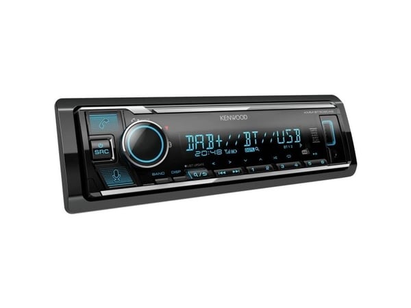 Kenwood Electronics KMM-BT508DAB, Sort, 1 DIN, 200 W, 50 W, 24 timers, AAC, FLAC, MP3, WAV, WMA