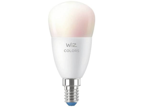 WiZ - LED-lyspære - form: P45 - mattslipt finish - E14 - 4.9 W (ekvivalent 40 W) - klasse F - helfarge - 2200-6500 K