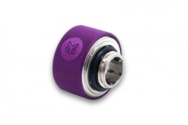 EK Water Blocks EK-HDC Fitting 16mm G1/4, Aluminium, Messing, Lilla, 23,8 mm, 23,8 mm, 14,5 mm