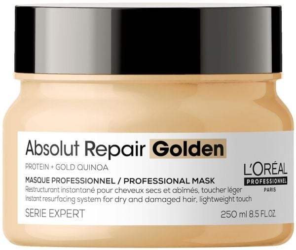 L’Oréal Paris (public) Serie Expert Absolute Repair Golden, Naisten, Vaurioituneet hiukset, Elottomat hiukset, Kaikki värit, 250 ml, Suojaus, Korja...