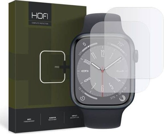 Hofi FOLIA HYDROZELOWA Hofi HYDROFLEX PRO+ 2-pak Apple Watch 4/5/6/7/8/SE (44/45 mm) klar