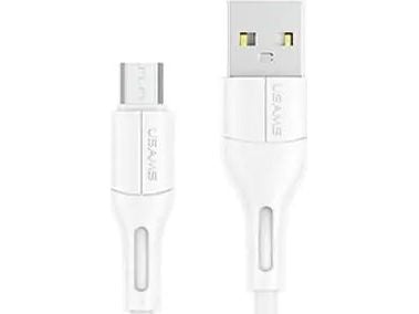 USB-kabel Usams USB-A til microUSB 1 m hvit (SJ502USB02)