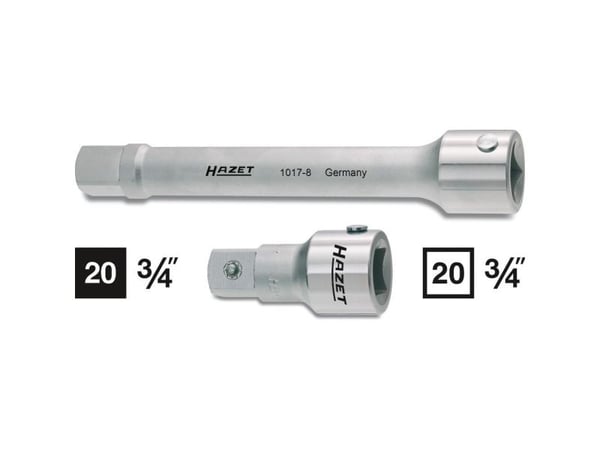 HAZET 1017-3, Stikkontakt, 3/4", Metrisk, 1 hoder, 20 mm, 7,5 cm