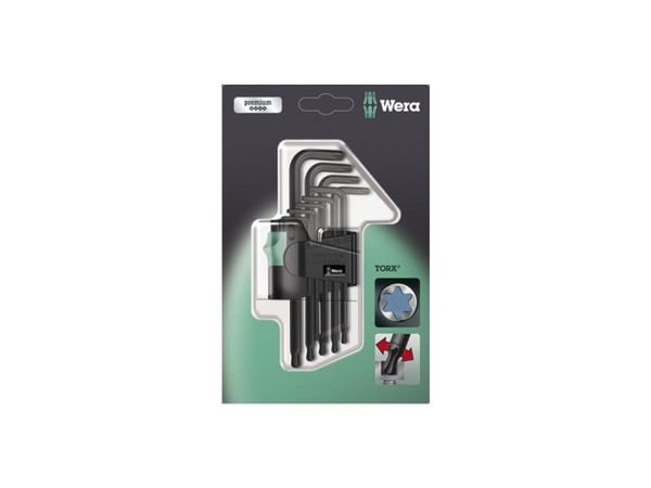Wera 05073598001, L-torx-nøkkel, TX8, Sort, China, 80 mm, 28 mm