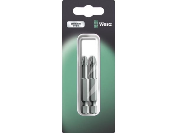 Wera 855/4 TZ SB SiS 05134386001 kryss-skrutrekkerbit PZ 3, verktøystål, slitesterk F 6,3, 2 stk