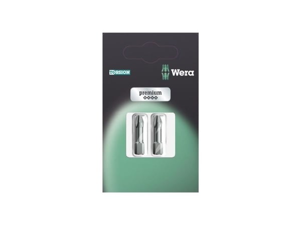 Wera 851/1 TZ SB, 2 stykker, Philips, 851/1 TZ PH 2 x PH 1x25, ISO 1173-D, 13 g, 60 mm
