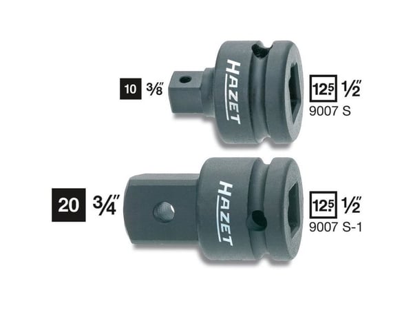 HAZET 9007S, Stikkontakt, 1/2", Metrisk, 1 hoder, 10 mm, 3/8"