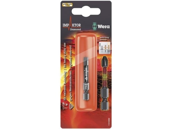 Wera 840/4 IMP DC SB SiS sekskantbits 6 mm Verktøystål Legering, Diamantbelagt F 6,3 1 stk.